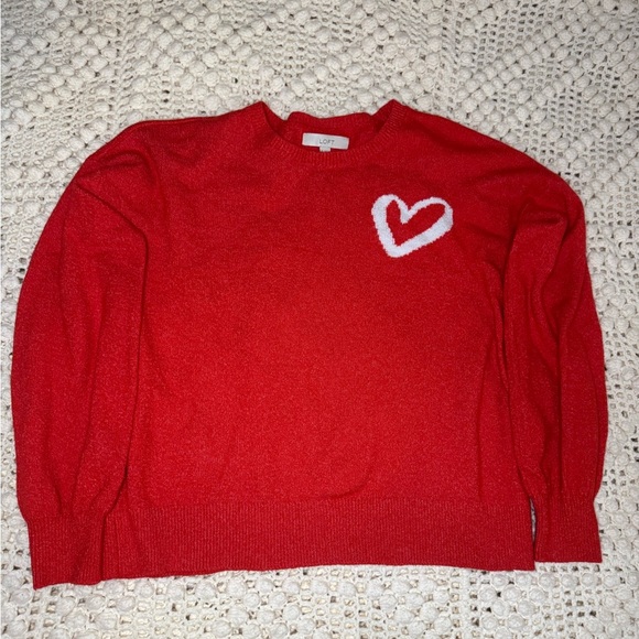 Talbots Red Sweater with Heart Design - Picture 8 of 9